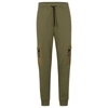 Hugo Boss Relaxed-fit Tracksuit Bottoms With Cargo Pockets In Green