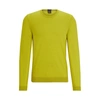 Hugo Boss Slim-fit Sweater In Virgin Wool In Green