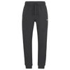 Hugo Boss Cotton-blend Waffle Tracksuit Bottoms With Logo In Grey