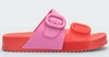 Melissa Cozy Buckle Slide Sandal In Multi