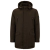 HUGO BOSS DOWN-FILLED HOODED JACKET WITH LOGO PATCH
