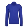 Hugo Boss Slim-fit Rollneck Sweater In Virgin Wool In Dark Purple