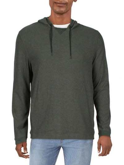Kenneth Cole Mens Fleece Pullover Hoodie In Green