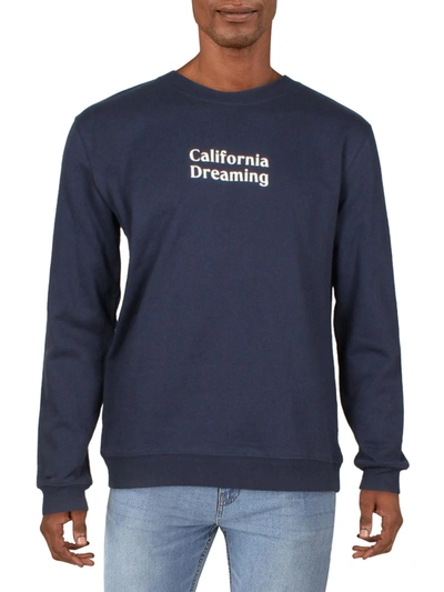 Cotton On Mens Cotton Crewneck Sweatshirt In Blue