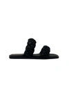 Shu Shop Daria Braided Sandal In Black In Black