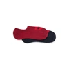 Hugo Two-pack Of Invisible Socks With Woven Logo Patch In Dark Red
