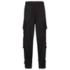 HUGO RIPSTOP CARGO TROUSERS WITH LOGO PRINT