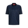 HUGO RELAXED-FIT POLO SHIRT WITH PRINTED MONOGRAMS