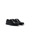 Hugo Boss Derby Shoes In Nappa Leather With Embossed Logo In Black
