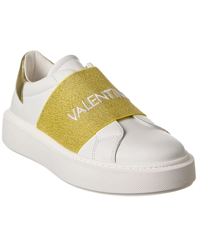 Valentino By Mario Valentino Incas Leather Sneaker In White