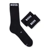 HUGO BOSS LOGO-TRIMMED REGULAR-LENGTH SOCKS AND WRISTBANDS GIFT SET