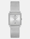 Guess Factory Silver-tone Mesh Analog Watch In Multi