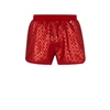 Hugo Boss Monogram-print Swim Shorts In Quick-drying Fabric In Red