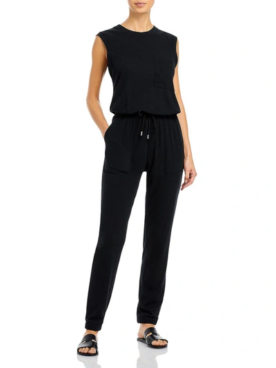 Atm Anthony Thomas Melillo High Torsion Womens Sleeveless Drawstring Jumpsuit In Black