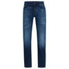 Hugo Boss Regular-fit Jeans In Italian Cashmere-touch Denim In Blue