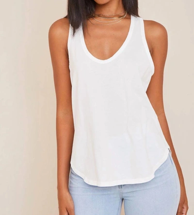 Bella Dahl Scoop Neck Tank In White