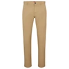 Hugo Boss Slim-fit Trousers In Stretch-cotton Gabardine In Beige
