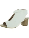 Good Choice Kimora Womens Faux Leather Bow Peep-toe Heels In White