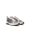 Hugo Boss Mixed-material Trainers With Eva-rubber Outsole In Grey