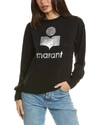 Isabel Marant Étoile Logo-print Linen Sweatshirt In Black