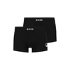 Hugo Boss Two-pack Of Stretch-cotton Trunks With Logo Waistbands In Multi