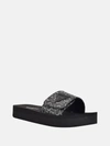 Guess Factory Parties Logo Slides In Black
