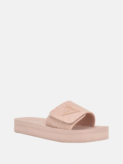 Guess Factory Parties Logo Slides In Pink