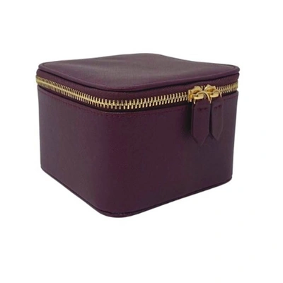 Harper James Women's Grace Classic Jewelry Case In Burgundy