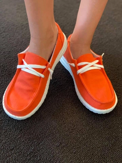 Very G Game Day Fashion Sneakers In Orange