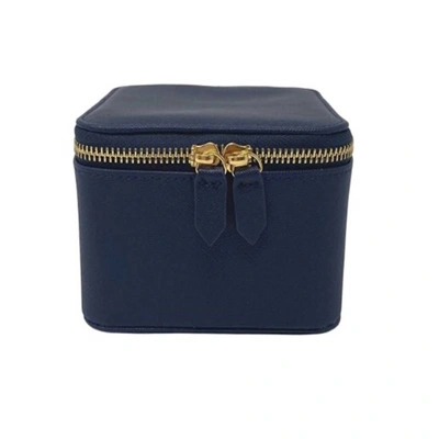 Harper James Women's Grace Classic Jewelry Case In Navy In Blue