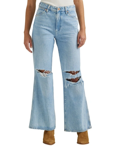 Wrangler Bonnie Loose Flare Jean - Bad Intentions In Light Blue, Women's At Urban Outfitters
