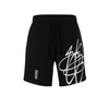 HUGO RELAXED-FIT COTTON SHORTS WITH GRAFFITI-INSPIRED LOGO