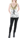 Victoria Beckham Women's Two-tone Sequined Cami Top In Multi