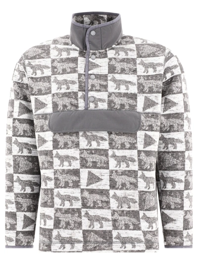 And Wander X Maison Kitsuné Sweatshirts In Grey