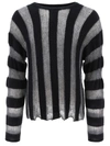 BRAIN DEAD BRAIN DEAD FUZZY THREADBARE SWEATER