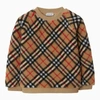 BURBERRY BURBERRY SWEATSHIRT TEDDY BEIGE VINTAGE CHECK