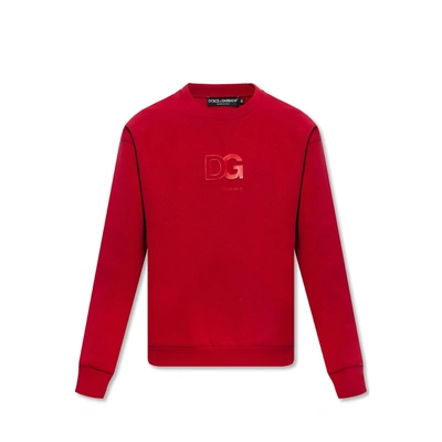 Dolce & Gabbana Logo Sweatshirt In Red