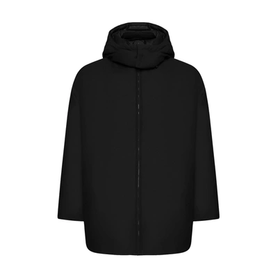 Valentino Down Jacket In Black