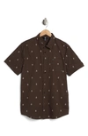 VOLCOM VOLCOM PATTERSON SHORT SLEEVE BUTTON-UP SHIRT