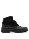 Diemme Anatra B-ball Black Suede, Black Sole In Black