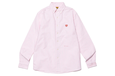 Pre-owned Human Made Stripe B.d L/s Shirt Pink