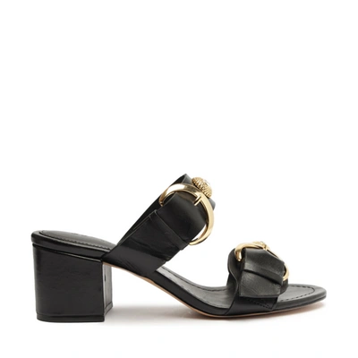 Schutz Vivian Leather Sandal In Black