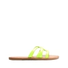 Schutz Lyta Slide Sandal In Light Yellow