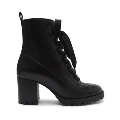 Schutz Kaile Mid Leather Bootie In Black