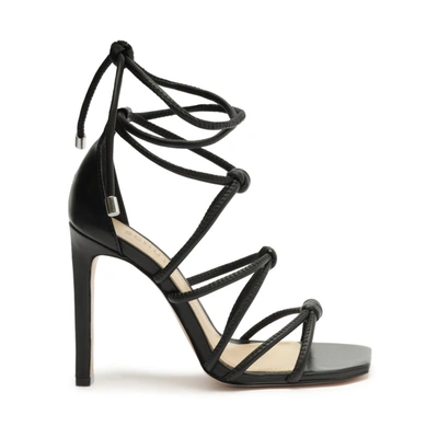 Schutz Lela & Nappa Sandal In Black