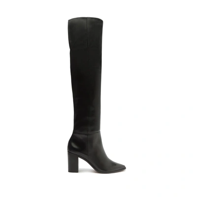 Schutz Mikki Leather Over-the-knee Boot In Black, Women's At Urban Outfitters