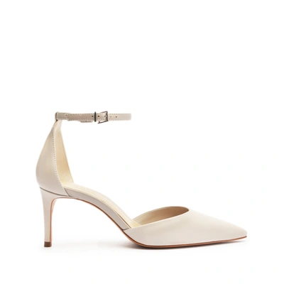 Schutz Tamara Casual Leather Pump In Cream