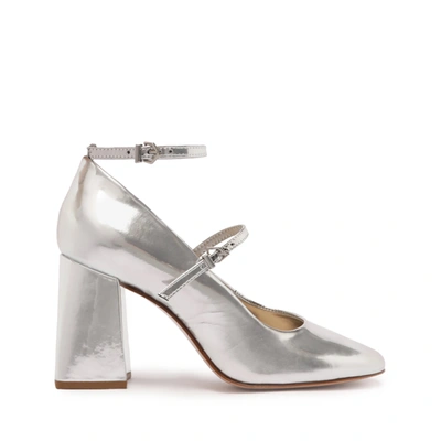 Schutz Dorothy Mary Jane High Pumps In Silver