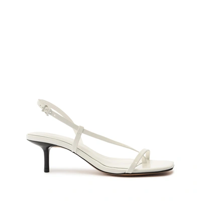 Schutz Heloise Patent Leather Sandal In White