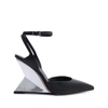Schutz Janice Pointed-toe Heels In Black